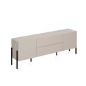 Mobile TV  2 ante 2 cassetti stile minimal design moderno beige Kaylus Vendita