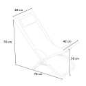 Sedia sdraio per giardino piscina e spiaggia Rodeo Lux Stock