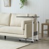 Table de canapé 40x60cm hauteur réglable 4 roues Endy 