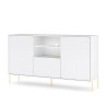 Mobile credenza moderna bianca 3 ante  luce LED soggiorno cucina Sandani Vendita