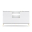 Mobile credenza moderna bianca 3 ante  luce LED soggiorno cucina Sandani Offerta