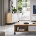 Credenza madia cucina moderna 2 ante bianco legno sala da pranzo Agnes Vendita
