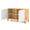Credenza madia cucina moderna 2 ante bianco legno sala da pranzo Agnes Saldi