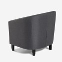 Poltrona a pozzetto da salotto design classico in tessuto Cookie Class Stock