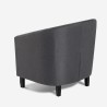 Poltrona a pozzetto da salotto design classico in tessuto Cookie Class Stock