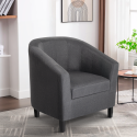 Poltrona a pozzetto da salotto design classico in tessuto Cookie Class Offerta