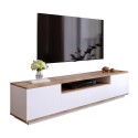 TV-Schrank 180cm Wohnzimmer modernes Design 3 Türen weißes Holz Nirrat Verkauf