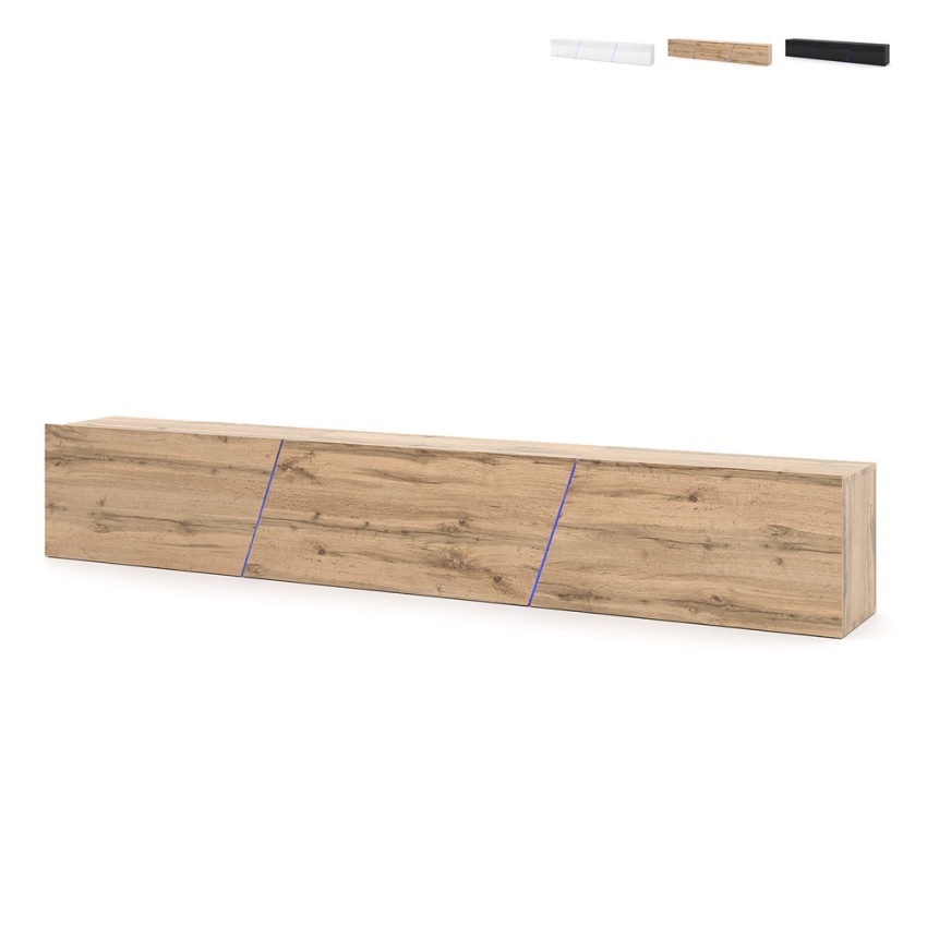 Moderner TV-Ständer im Hängedesign 240cm 3-türig LED Selby Angebot Moderner TV-Ständer im Hängedesign 240cm 3-türig LED Selby Angebot