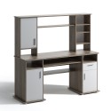 Scrivania grande camera ufficio in legno con parete attrezzata Theodor Vendita