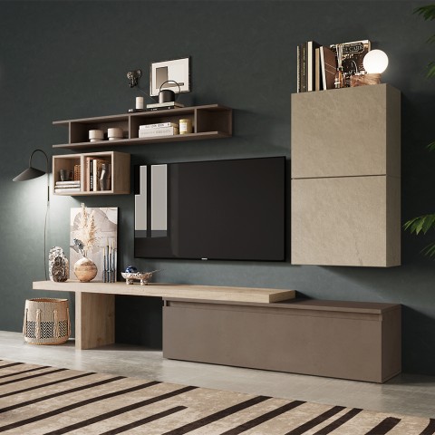 Modernes Design-Wohnzimmer-Wandsystem TV-Regal Infinity 2A Aktion