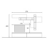 Parete attrezzata salotto in legno mobile tv moderno libreria Infinity 05 Vendita