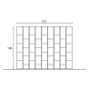 Libreria design a parete soggiorno moderno bianco nero Infinity 35 Vendita