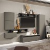 Parete attrezzata tv design moderno mensole mobili sospesi Infinity 38 Vendita