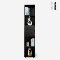 Libreria ufficio soggiorno alta 2 cassetti 4 scaffali 36x30x171cm Reiff Promozione