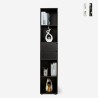 Libreria ufficio soggiorno alta 2 cassetti 4 scaffali 36x30x171cm Reiff Promozione