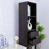 Libreria ufficio soggiorno alta 2 cassetti 4 scaffali 36x30x171cm Reiff Offerta