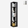 Libreria soggiorno ufficio moderna angolare 5 scaffali Orkney Stock