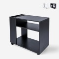 Mobiletto basso scrivania ufficio con ruote scaffale portadocumenti Wick Promozione