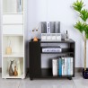Mobiletto basso scrivania ufficio con ruote scaffale portadocumenti Wick Offerta
