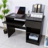 Scrivania ufficio nera camera salvaspazio piano a scomparsa Elphin Dark Vendita
