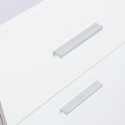 Scrivania bianca moderna salvaspazio anta cassetto 110x45x77 Lythes Light Offerta