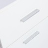 Scrivania bianca moderna salvaspazio anta cassetto 110x45x77 Lythes Light Offerta
