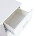 Scrivania bianca moderna salvaspazio anta cassetto 110x45x77 Lythes Light Sconti