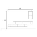 Mobile svuotatasche ingresso mensole sospese scaffali legno Infinity 60 Vendita