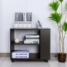 Mobiletto per ufficio scrivania con ruote scaffale portadocumenti Avoch Sconti