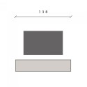 Mobile TV design sospeso minimal moderno in legno con anta Infinity 54 Vendita