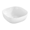 Mobile bagno sospeso 80x46cm nero cassetti lavabo da appoggio Adel Black Offerta
