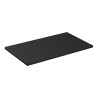 Mobile bagno sospeso 80x46cm nero cassetti lavabo da appoggio Adel Black Sconti