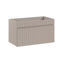 Mobile bagno sospeso lavabo da appoggio beige specchio armadio Coast 100 SNA Vendita