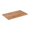 Mobile bagno cannettato sospeso legno lavabo da appoggio ceramica Xilo Offerta