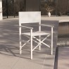 Sedia spiaggia mare pieghevole alluminio textilene bianco Regista Gold White Vendita
