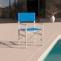 Chaise de plage pliante portable en aluminium textilène Regista Gold 