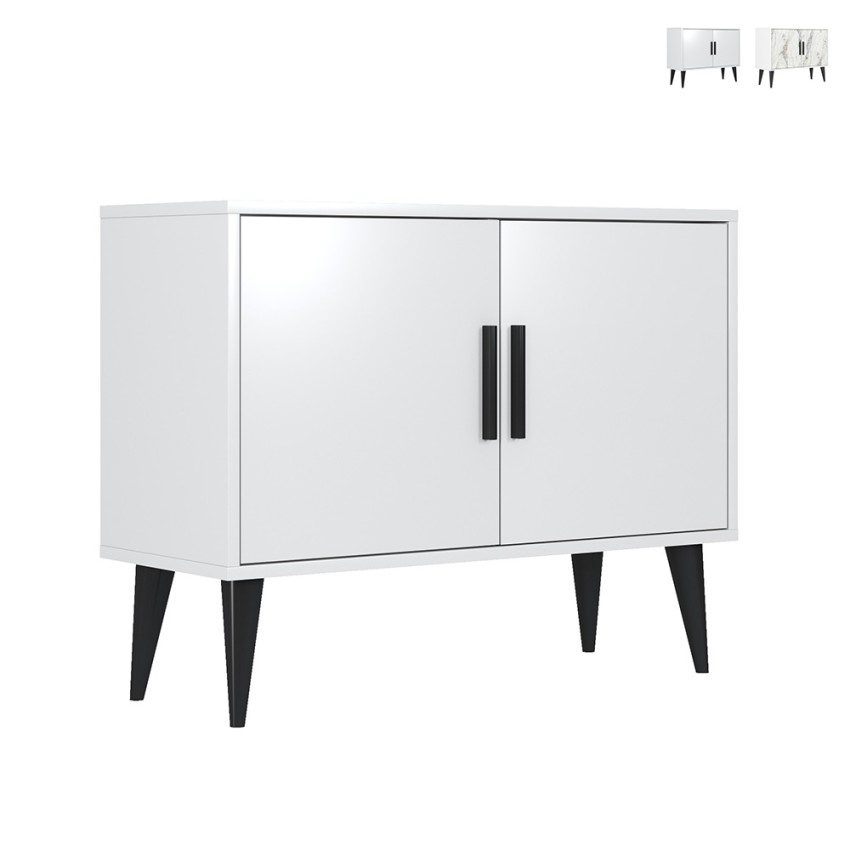 Credenza madia soggiorno bianca moderna 2 ante mobile ingresso Corduiso Promozione Credenza madia soggiorno bianca moderna 2 ante mobile ingresso Corduiso Promozione