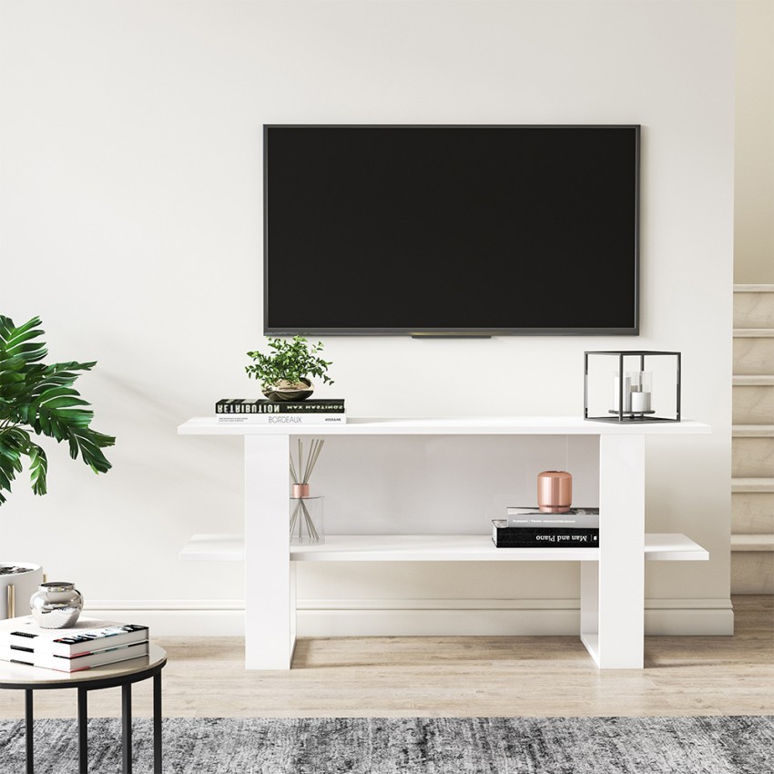 Mobile TV moderno bianco consolle entrata ingresso 120x35x55cm Cornelia Promozione Mobile TV moderno bianco consolle entrata ingresso 120x35x55cm Cornelia Promozione