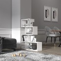 Wandregal modernes Design weiß glänzend 5 Regale Longway Sales