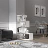 Wandregal modernes Design weiß glänzend 5 Regale Longway Sales