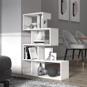 Wandregal modernes Design weiß glänzend 5 Regale Longway Rabatte