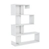 Wandregal modernes Design weiß glänzend 5 Regale Longway Verkauf