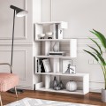 Wandregal modernes Design weiß glänzend 5 Regale Longway Aktion
