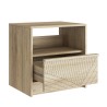 Comodino moderno in legno camera da letto con cassetto scorrevole Odi Costo