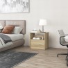 Comodino moderno in legno camera da letto con cassetto scorrevole Odi 