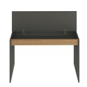 Scrivania design moderno 120cm nera legno libreria anta ribalta Heaton Catalogo