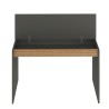Scrivania design moderno 120cm nera legno libreria anta ribalta Heaton Catalogo