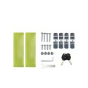 Bauletto per moto universale 46 litri in alluminio con piastra Voyager Stock