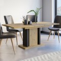 Ausziehtisch Eichenholz 8-Sitzer Esszimmer 140-180x90cm Wood Aktion