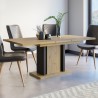 Ausziehtisch Eichenholz 8-Sitzer Esszimmer 140-180x90cm Wood Aktion